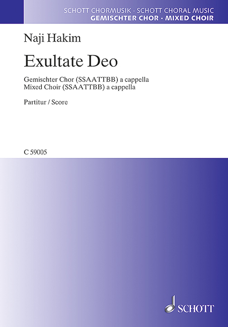 Vorderes Coverbild Exultate Deo 