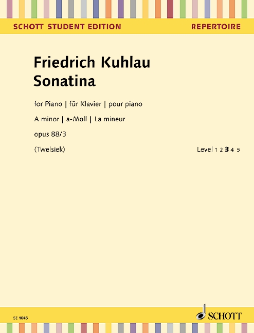 Vorderes Coverbild Sonatina op. 88/3 