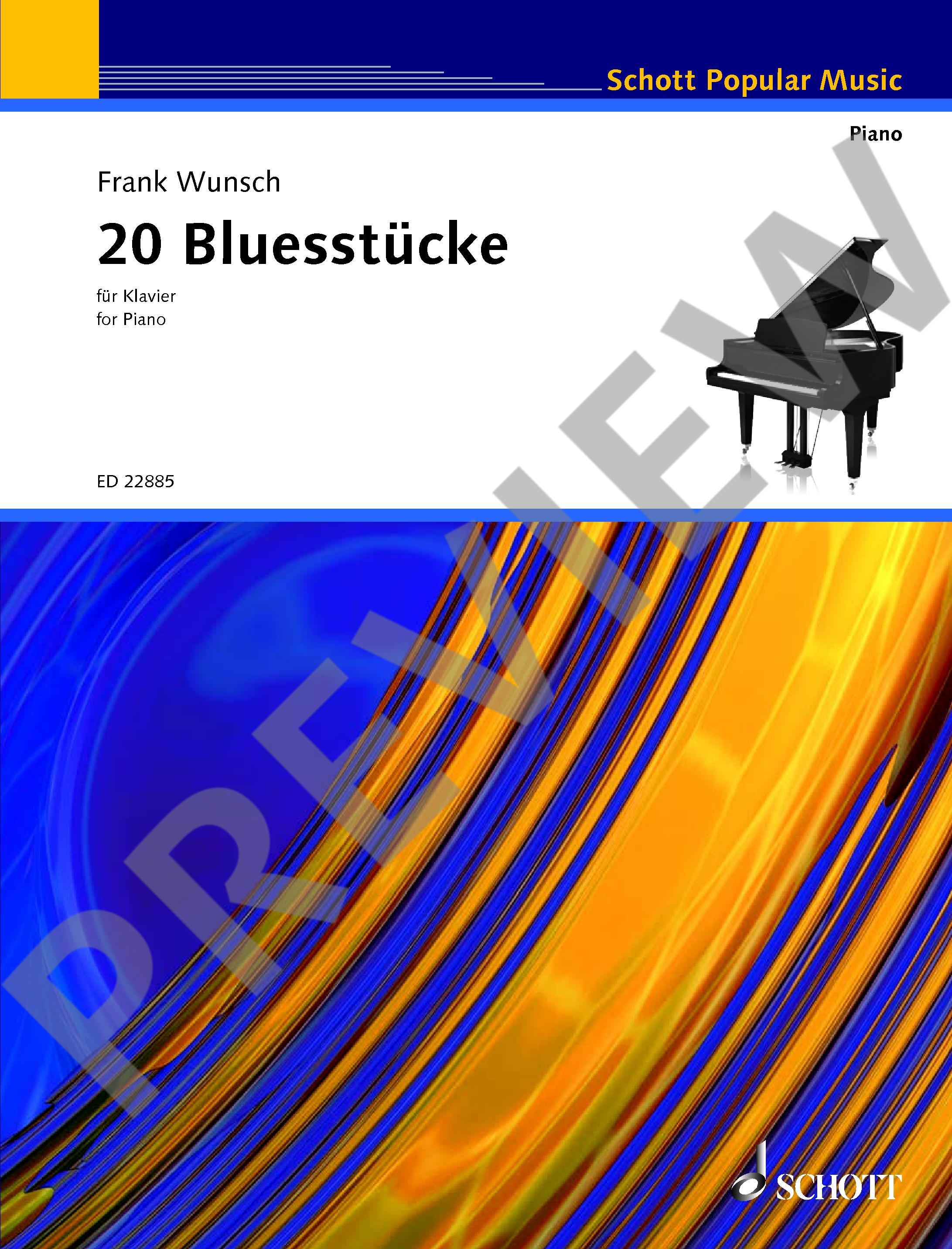 Anderes Coverbild 20 Bluesstücke für Klavier 