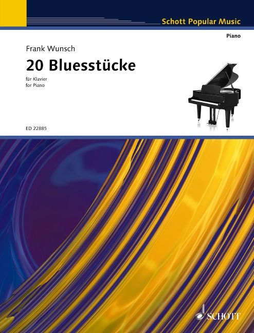 Vorderes Coverbild 20 Bluesstücke für Klavier 