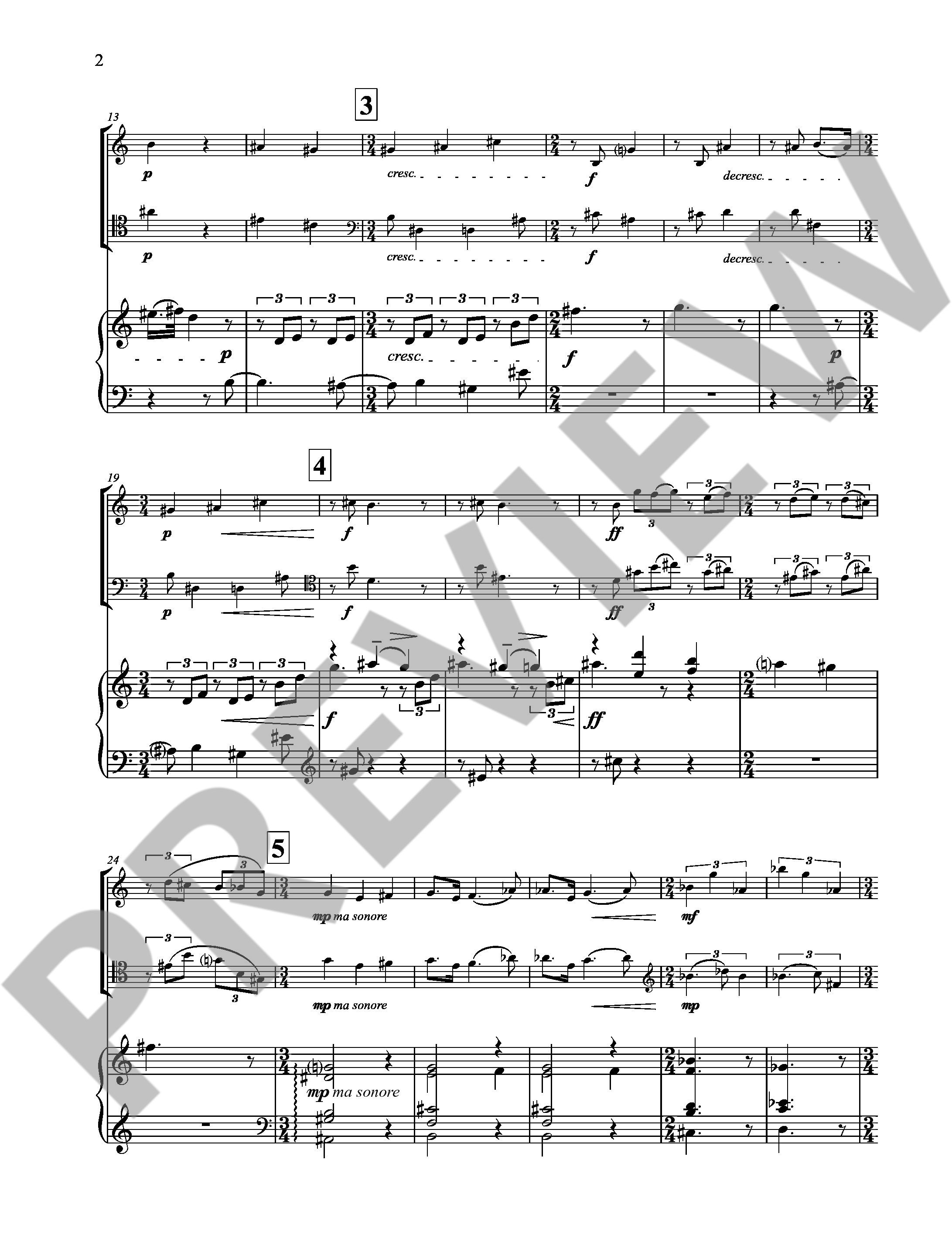 Anderes Coverbild Piano Trio No. 2 op. 100 
