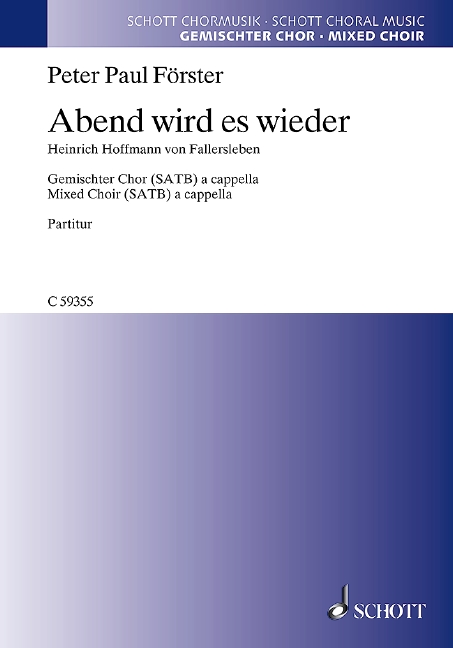 Vorderes Coverbild Abend wird es wieder 