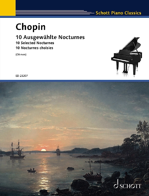 Vorderes Coverbild 10 ausgewählte Nocturnes 