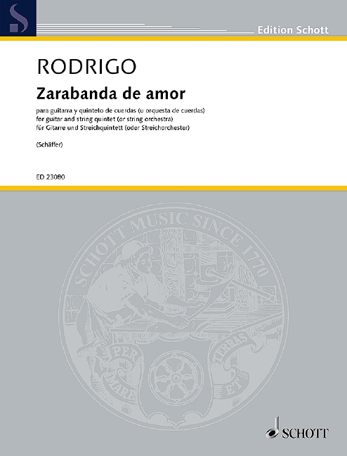 Vorderes Coverbild Zarabanda de amor 