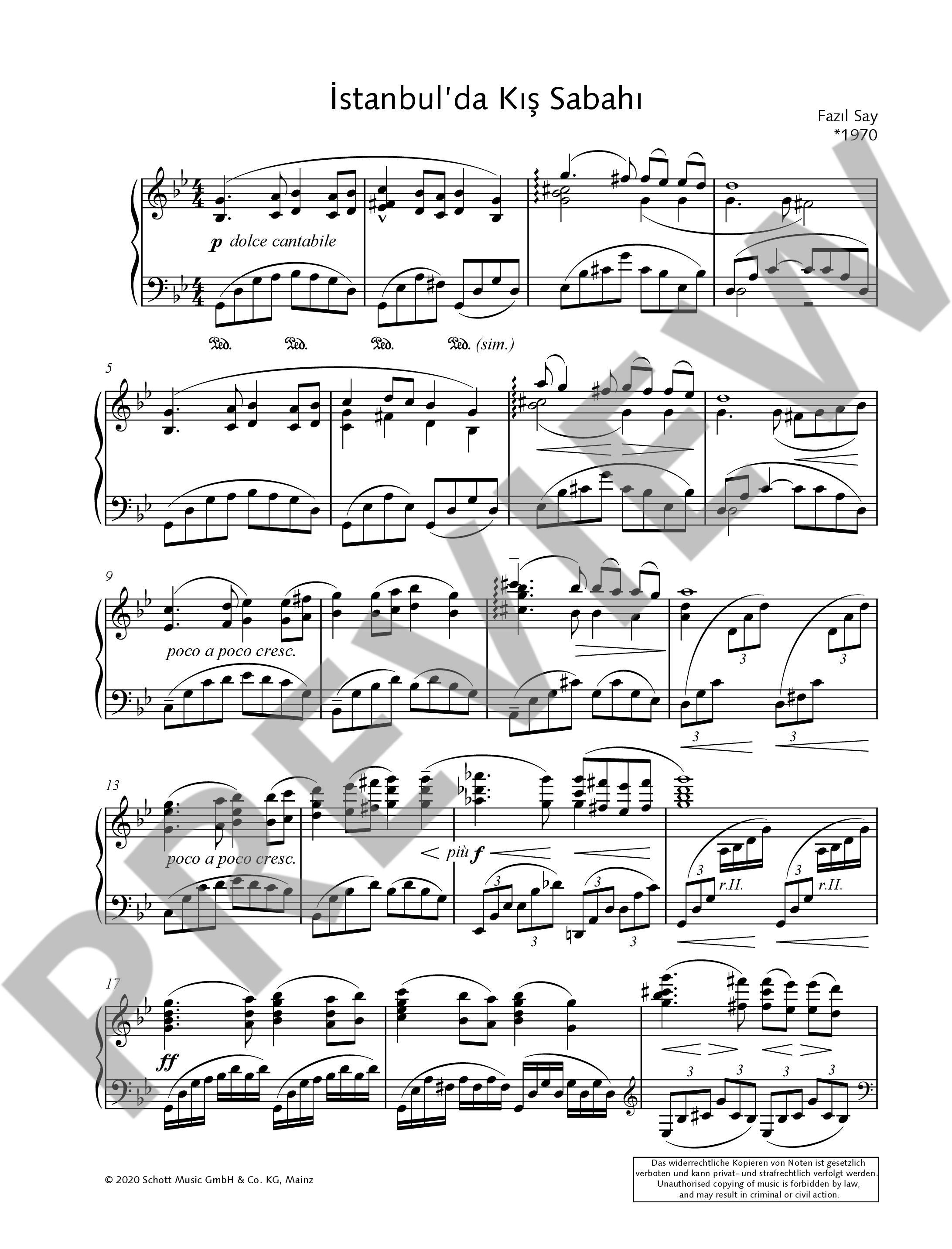 Anderes Coverbild Wintermorgen in Istanbul op. 51c Art of Piano No. 3