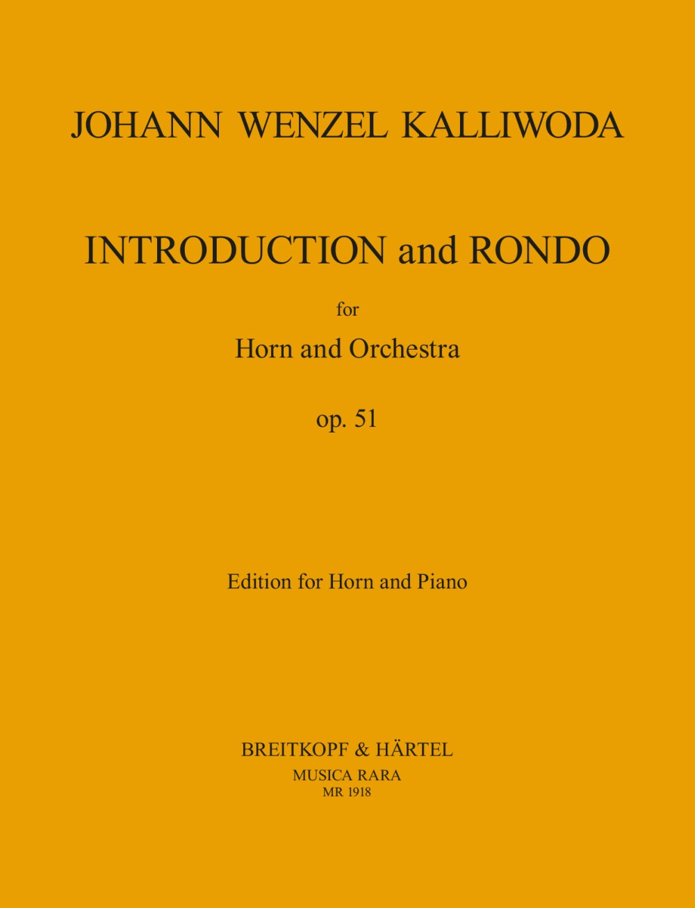 Vorderes Coverbild Introduktion und Rondo op. 51