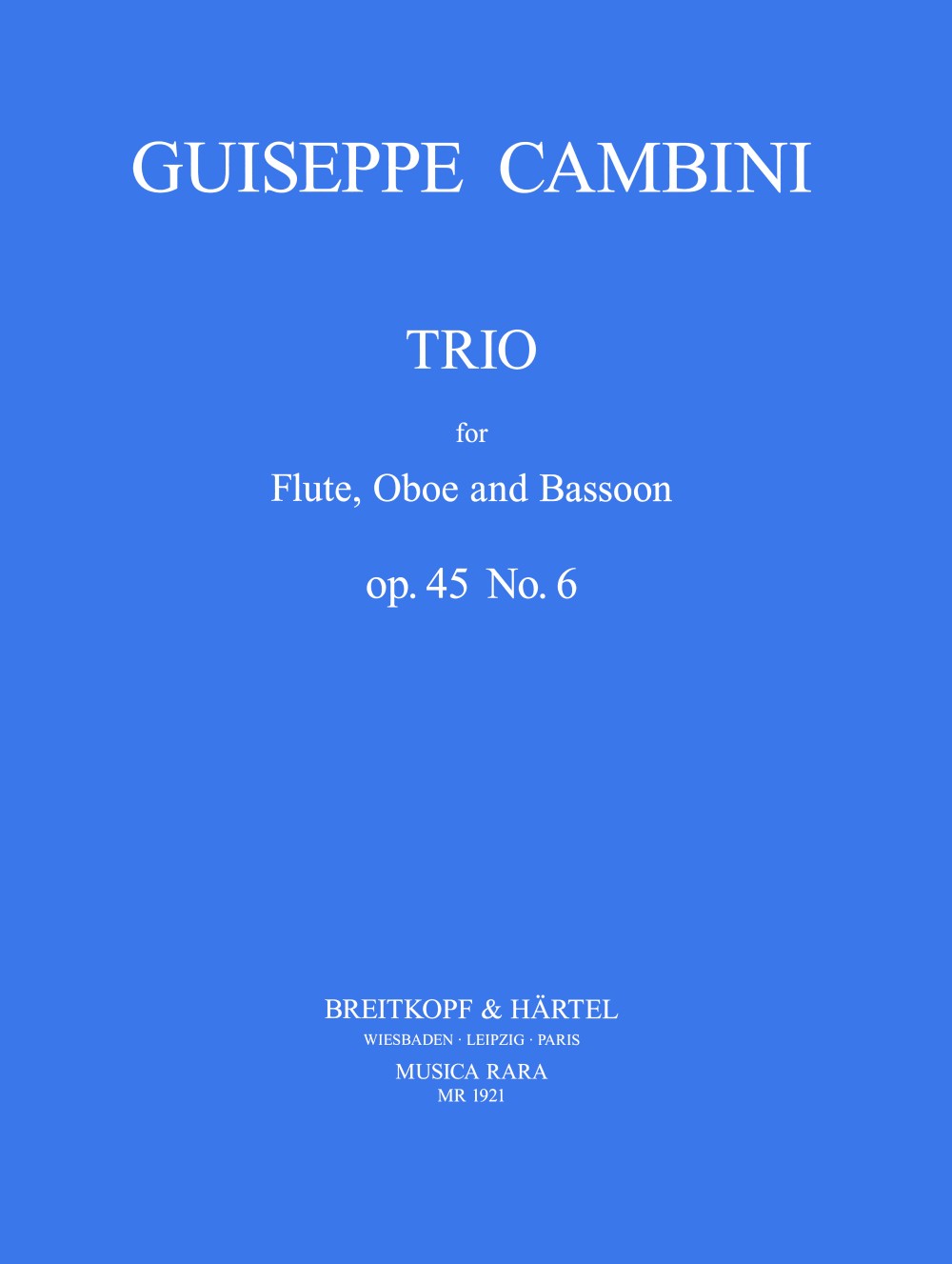 Vorderes Coverbild Trio op. 45 Nr. 6