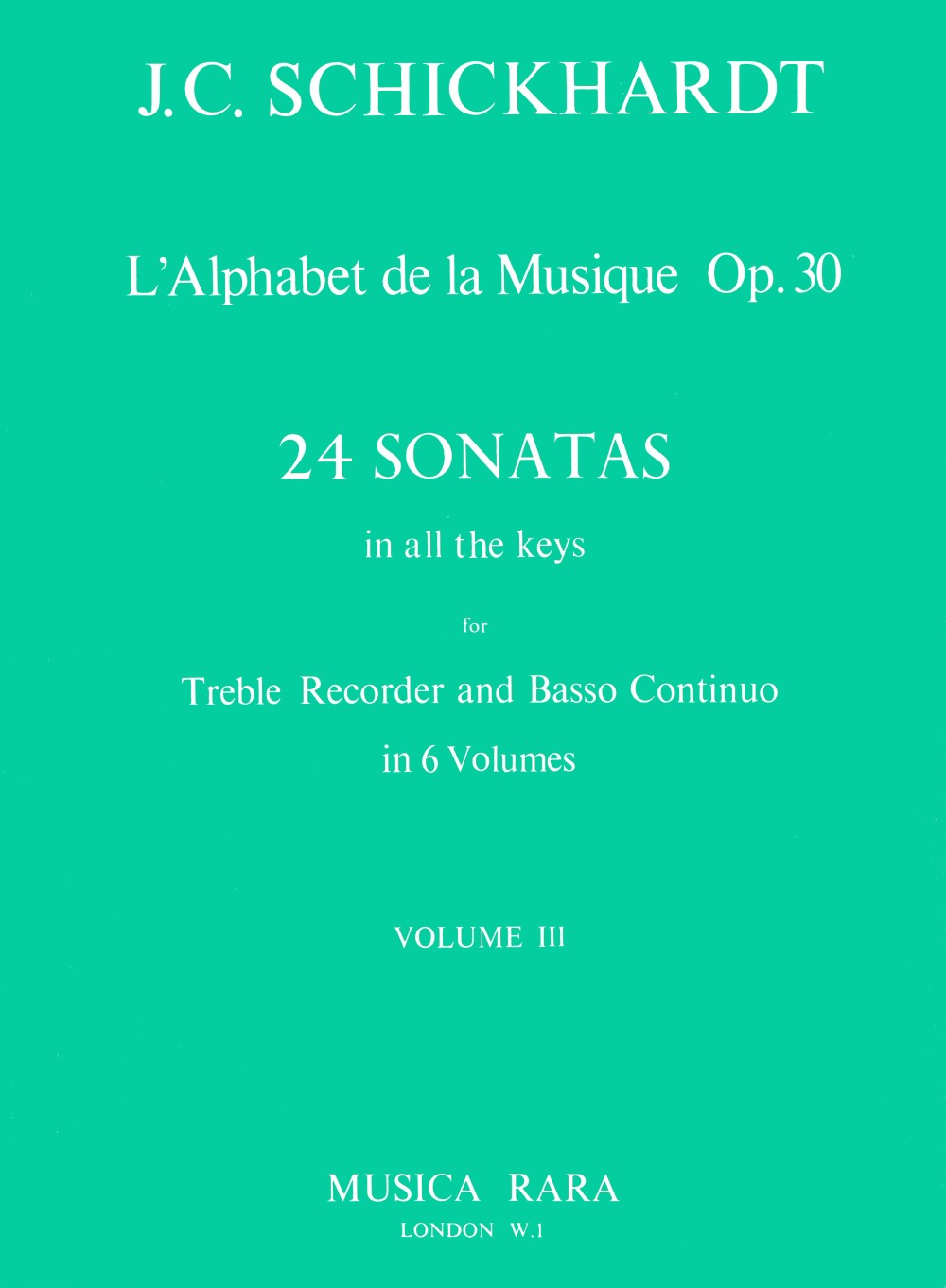Vorderes Coverbild L'Alphabet de la Musique op. 30 / Nr. 9-12