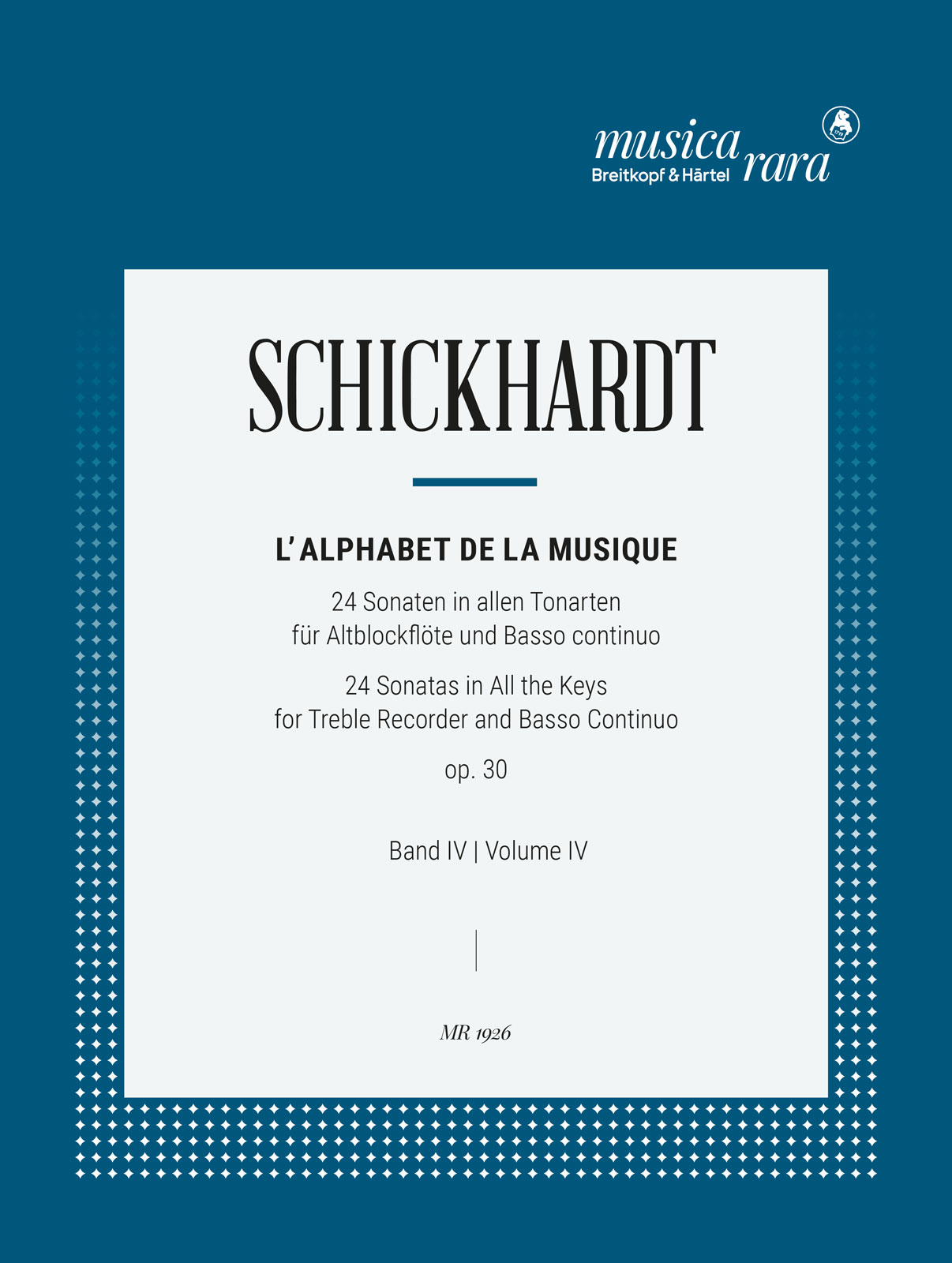 Vorderes Coverbild L'Alphabet de la Musique op. 30 / Nr. 13-16