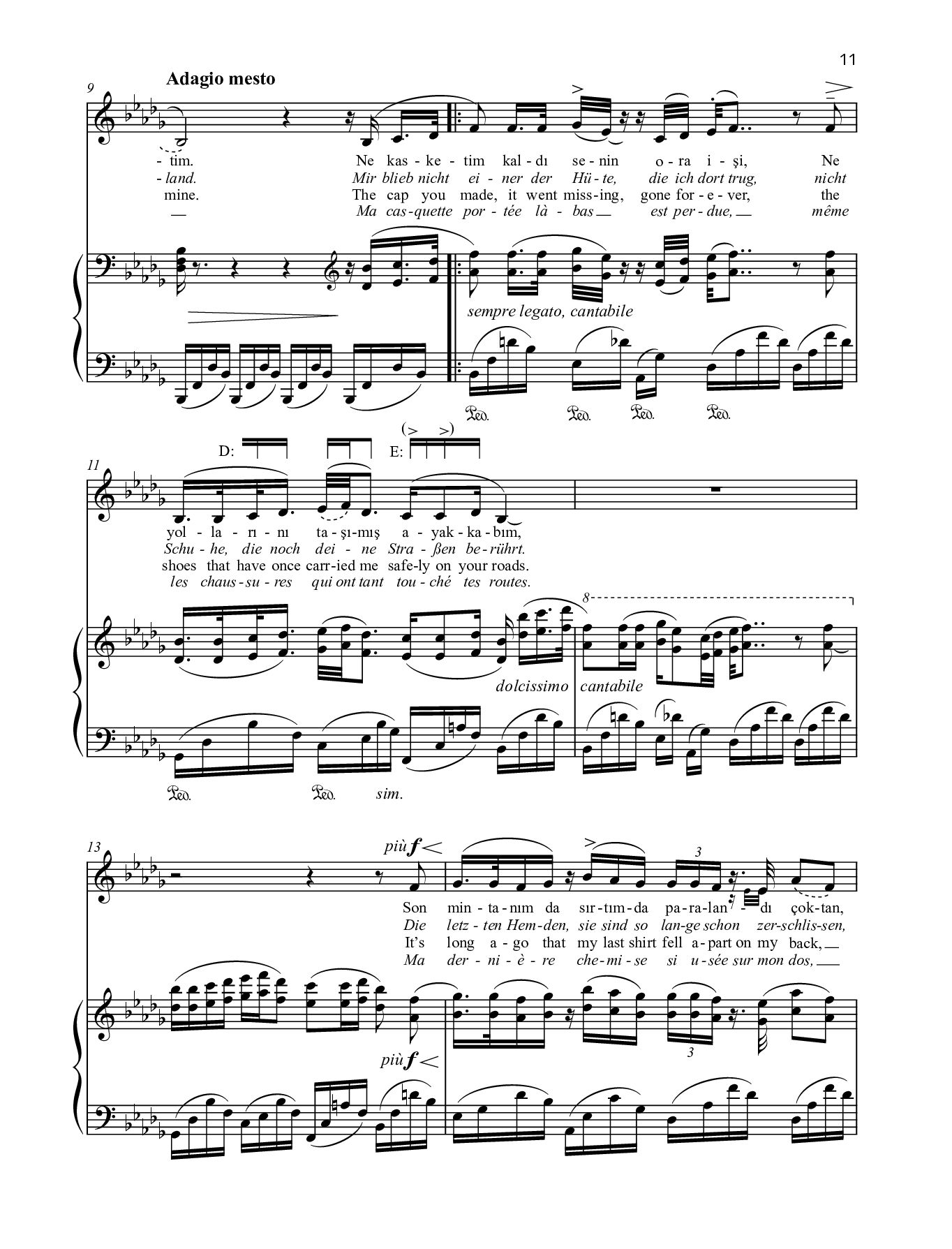 Anderes Coverbild Memleketim op. 5 Nr. 9 