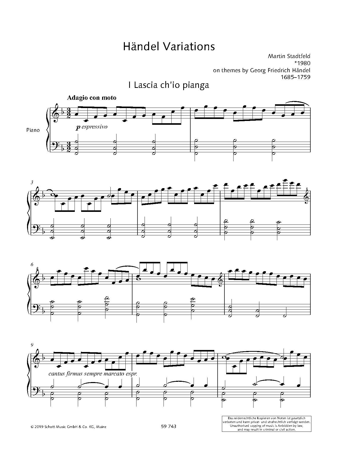 Anderes Coverbild Händel Variations 