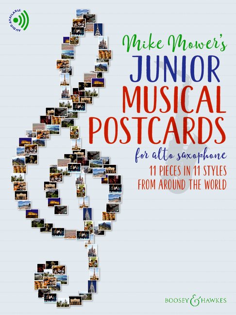 Vorderes Coverbild Junior Musical Postcards for Alto Saxophone 