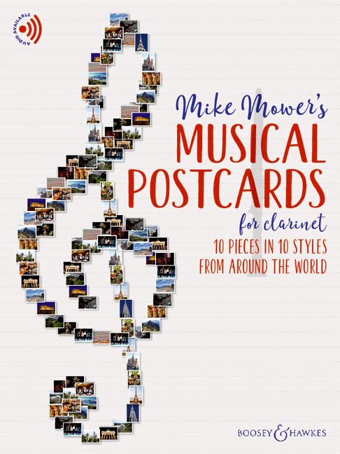 Vorderes Coverbild Musical Postcards for Clarinet 