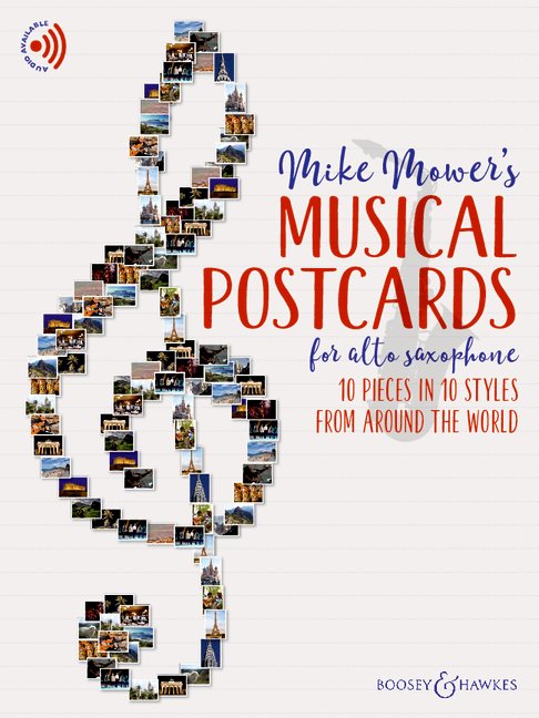 Vorderes Coverbild Musical Postcards for Alto Saxophone 