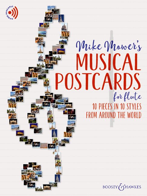 Vorderes Coverbild Musical Postcards for Flute 