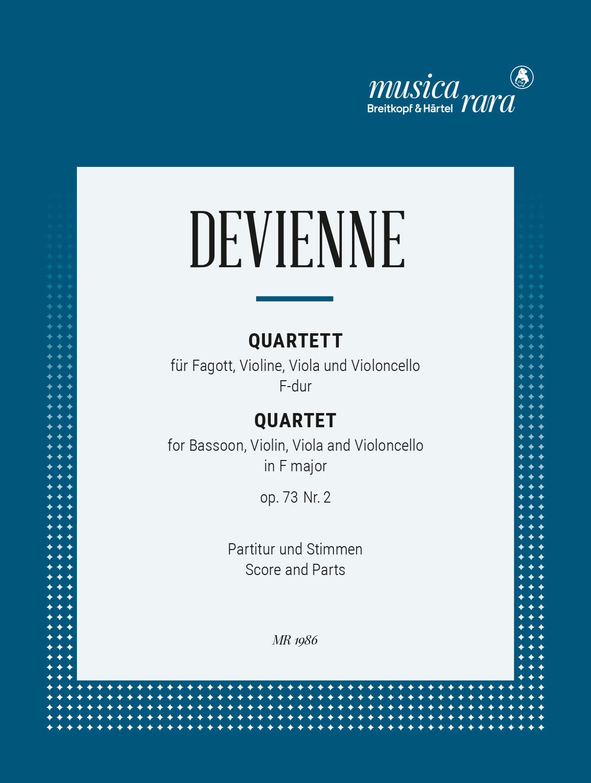 Vorderes Coverbild 3 Quartette op. 73