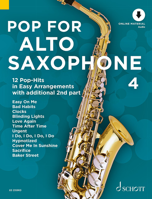 Vorderes Coverbild Pop For Alto Saxophone 4 Band 4