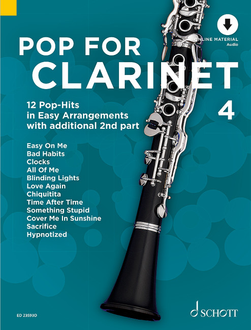 Vorderes Coverbild Pop For Clarinet 4 Band 4