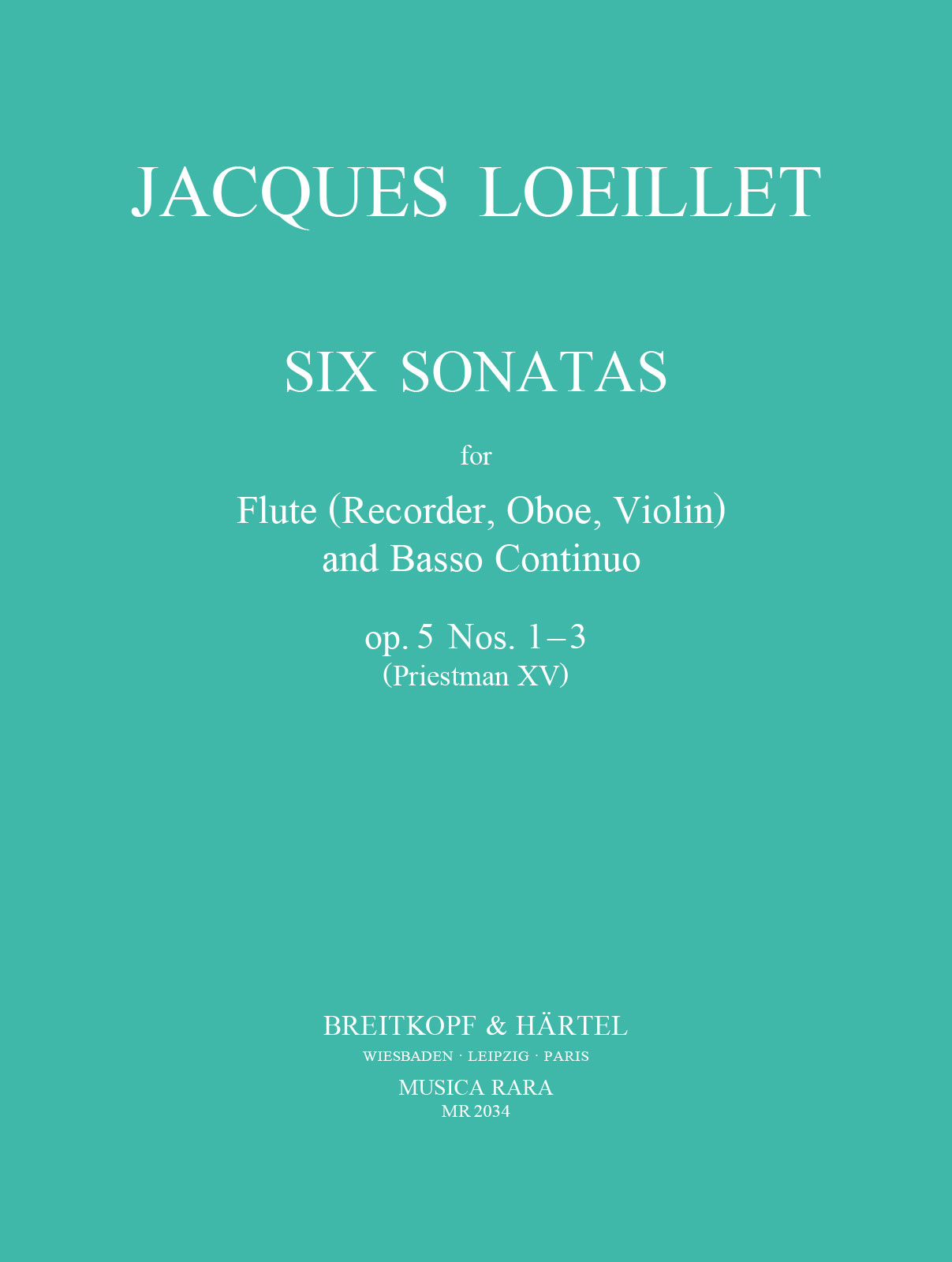 Vorderes Coverbild 6 Sonaten op. 5