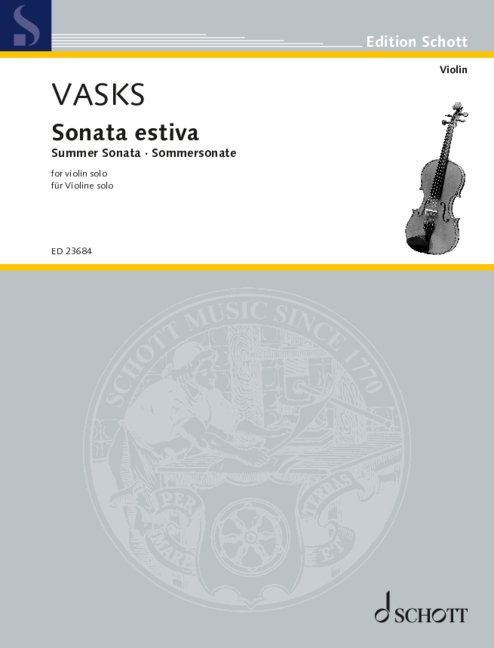 Vorderes Coverbild Sonata estiva 