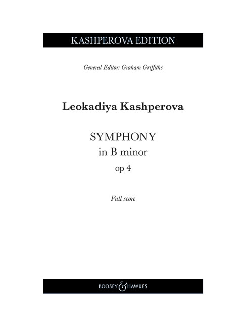 Vorderes Coverbild Symphony in B minor op. 4 