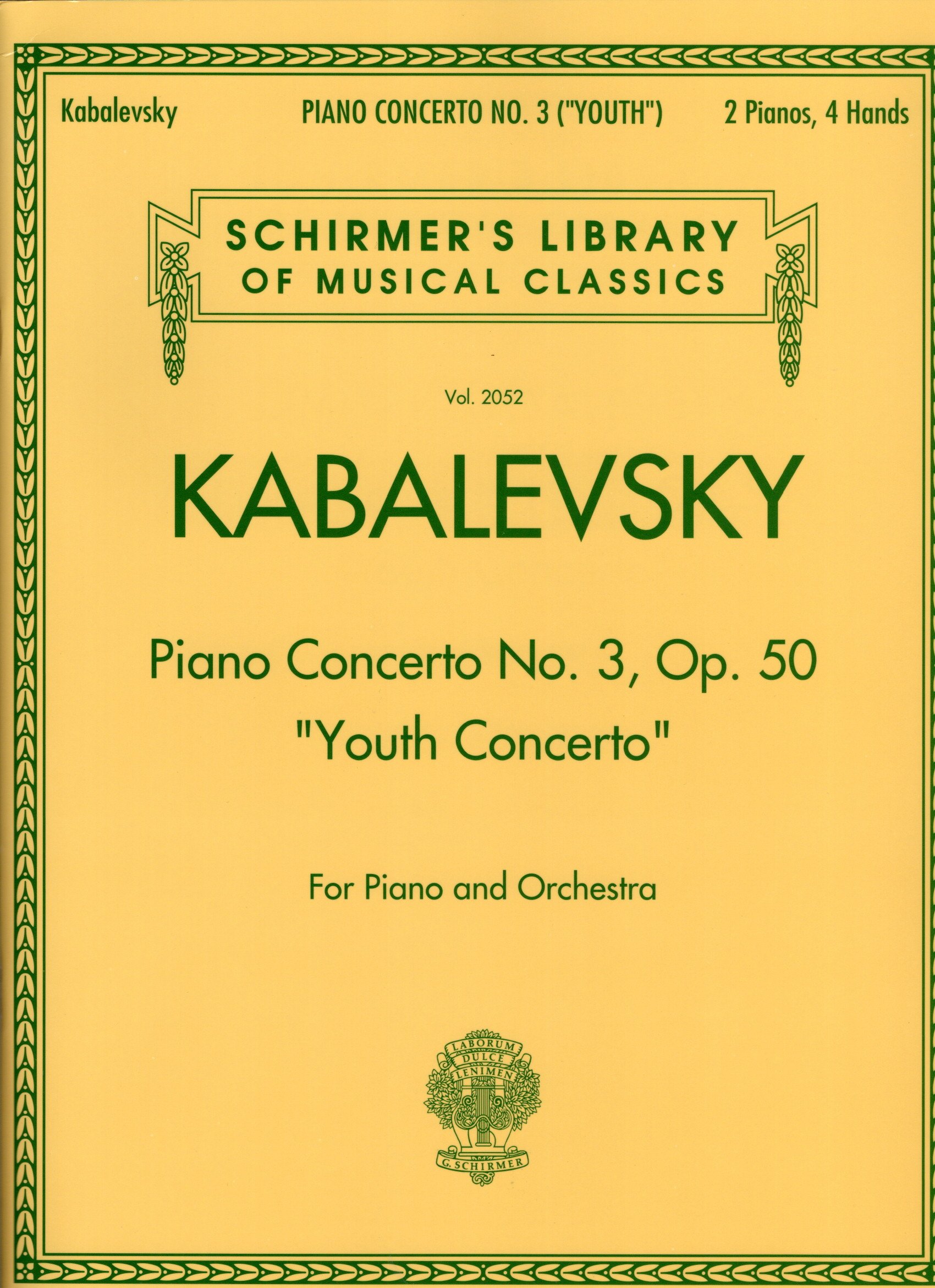 Vorderes Coverbild Konzert Nr. 3 für Klavier und Orchester op. 50 