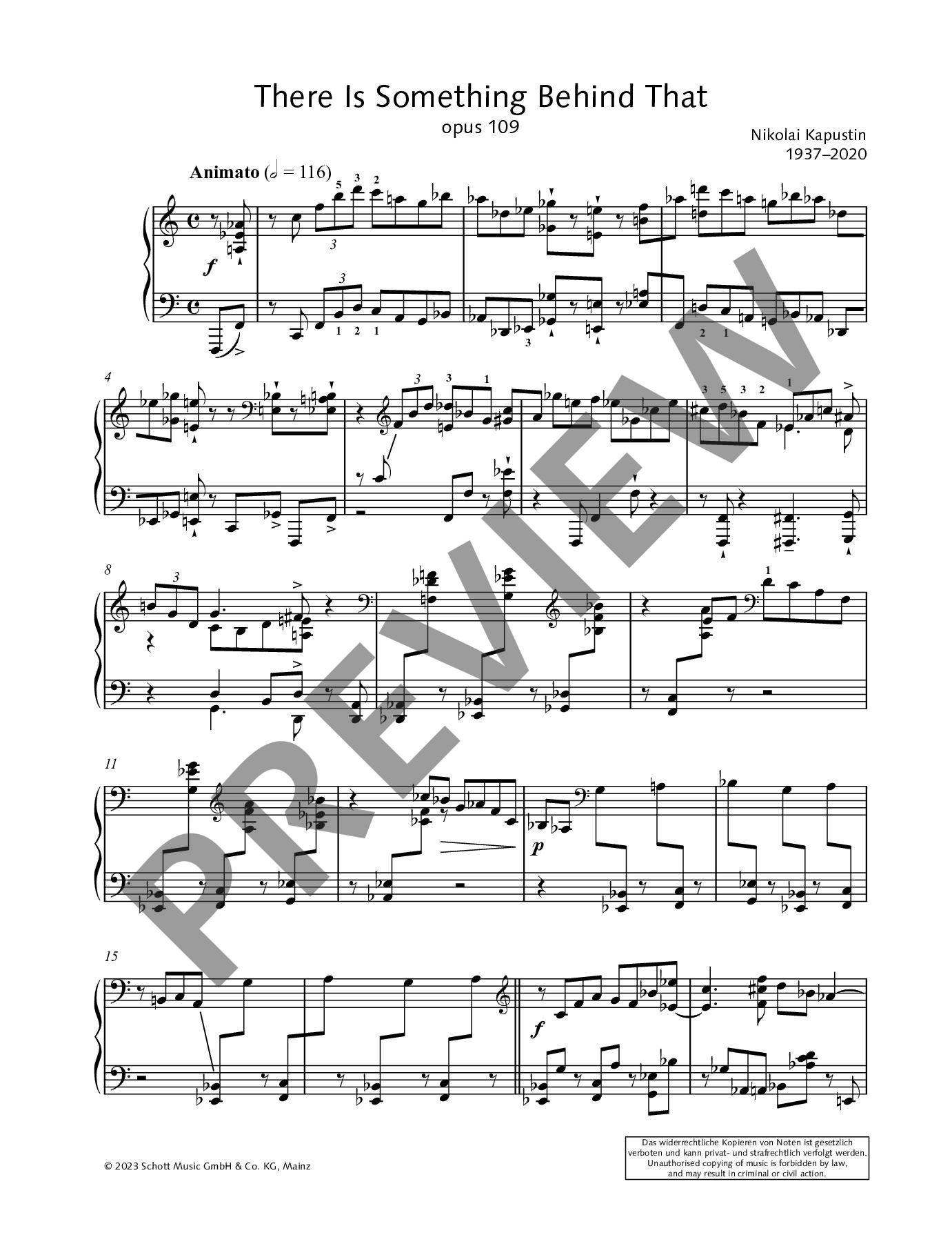 Anderes Coverbild There Is Something Behind That op. 109 