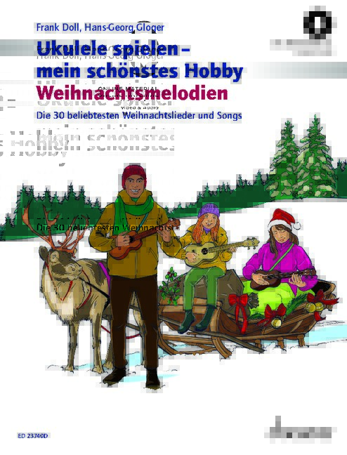 Vorderes Coverbild Ukulele spielen - mein schönstes Hobby Weihnachtsmelodien 