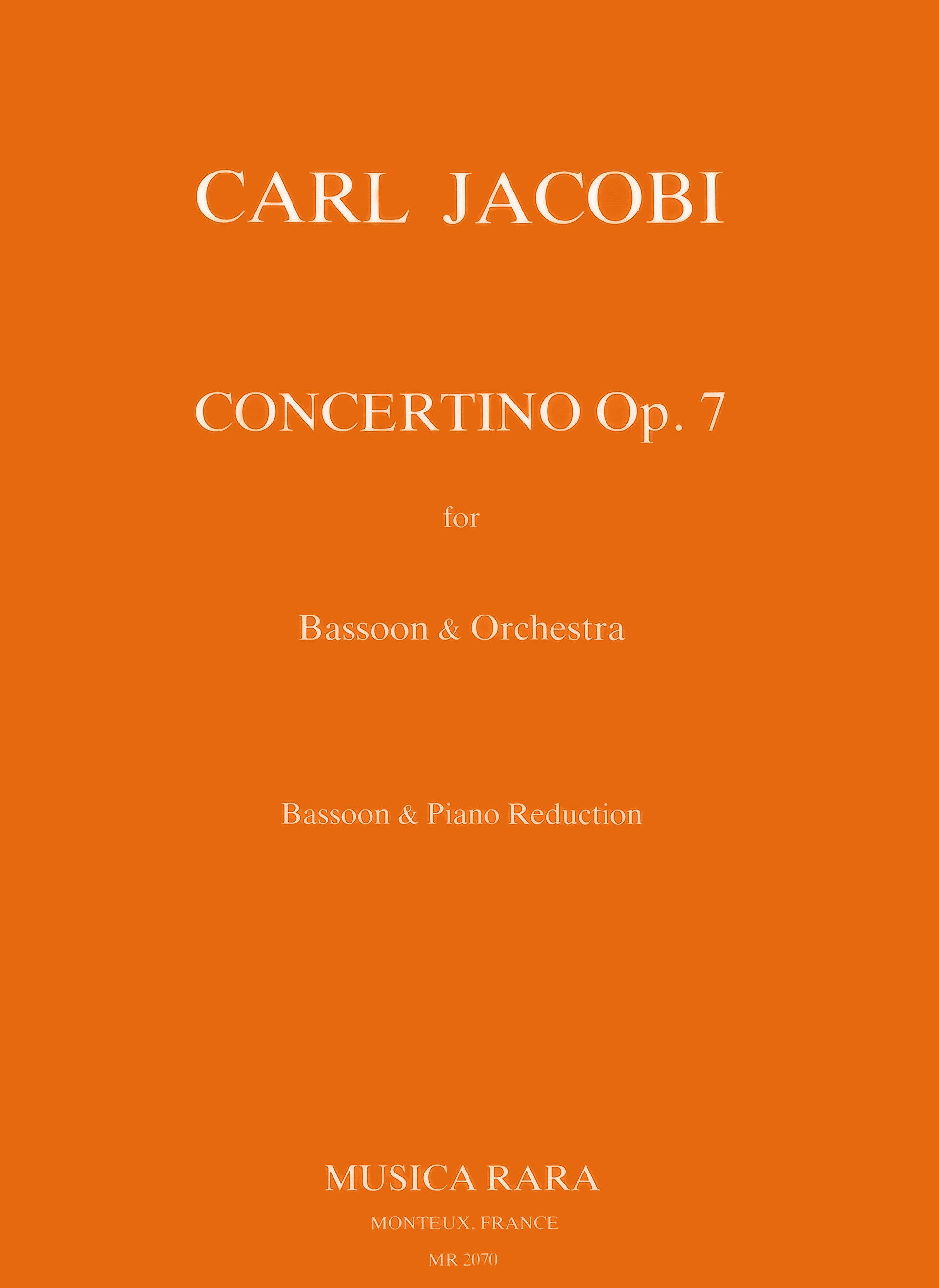 Vorderes Coverbild Concertino op. 7