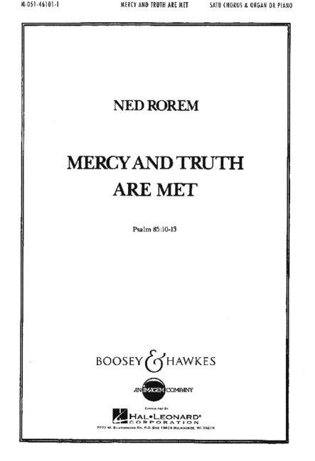 Vorderes Coverbild Mercy and Truth Are Met 
