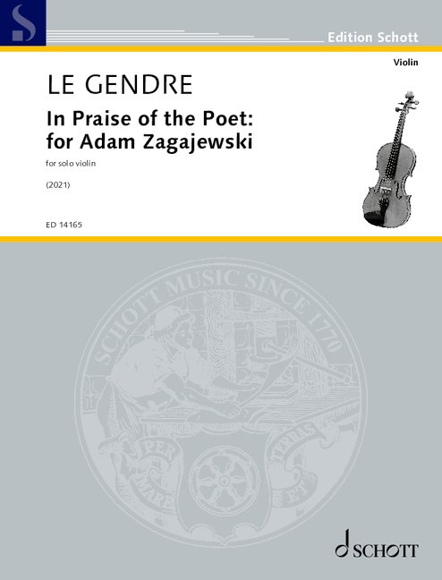 Vorderes Coverbild In Praise of the Poet: for Adam Zagajewski 