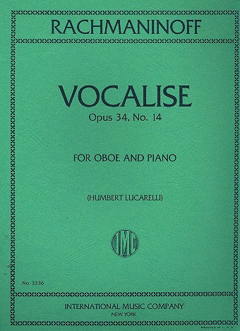 Vorderes Coverbild Vocalise op. 34/14 