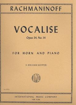 Vorderes Coverbild Vocalise op. 34/14 