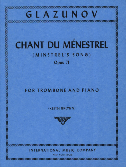 Vorderes Coverbild Chant du Menestrel op. 71 
