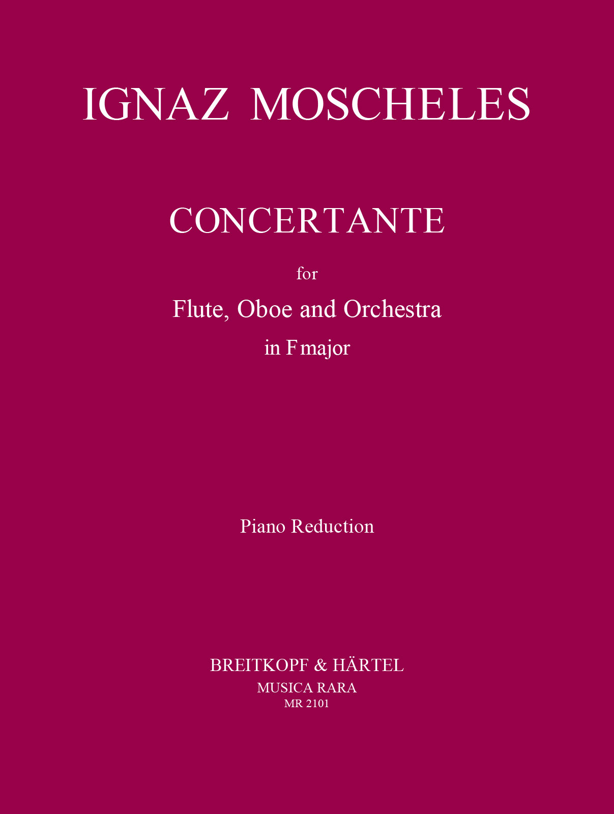 Vorderes Coverbild Concertante in für Flöte, Oboe und Orchester F-Dur
