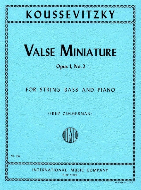 Vorderes Coverbild Valse Miniature op. 1/2 