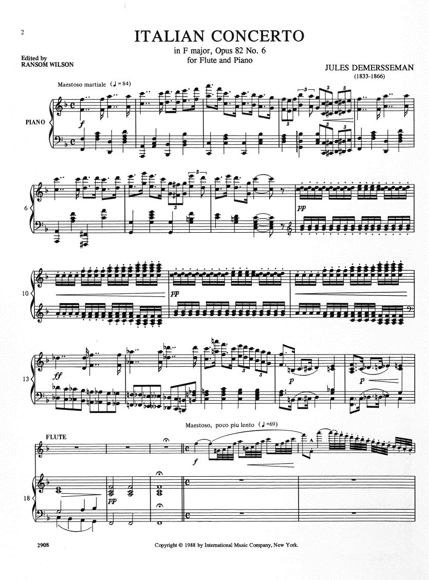 Anderes Coverbild Italian Concerto op. 82/6 