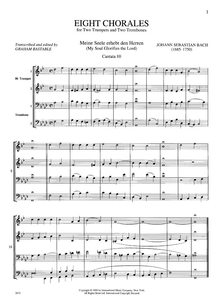 Anderes Coverbild Eight Chorales 
