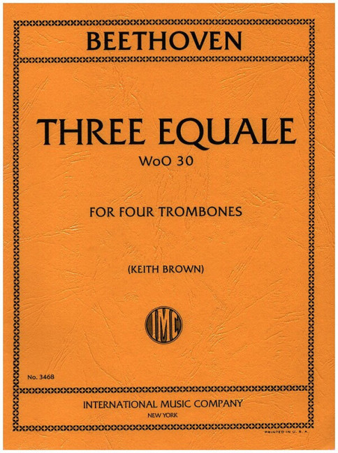 Vorderes Coverbild Three Equale WoO.30 