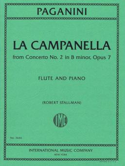 Vorderes Coverbild LA CAMPANELLA Op7 Fl Pft 