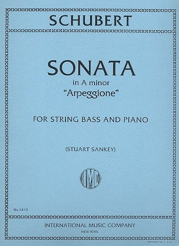 Vorderes Coverbild SONATA Amin ARPEGGIONE Kb Pft 