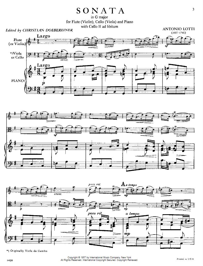 Anderes Coverbild Sonata G major 