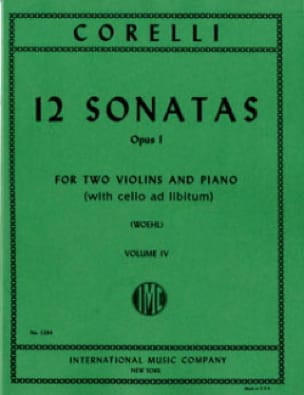 Vorderes Coverbild 12 Sonatas Volume 4 op.1 Band 4