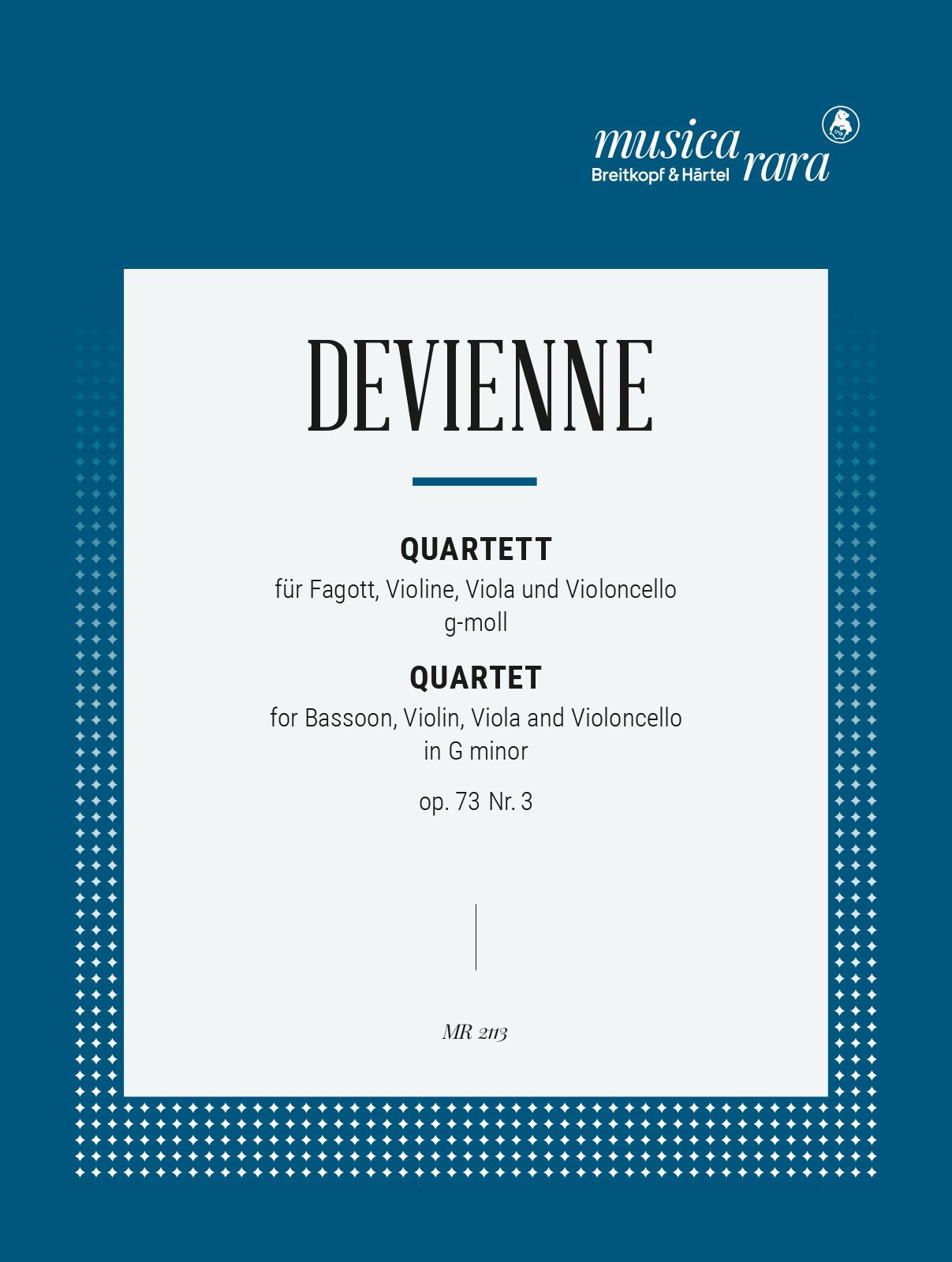 Vorderes Coverbild 3 Quartette op. 73