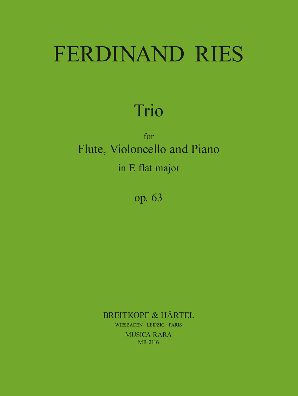 Vorderes Coverbild Trio op. 63