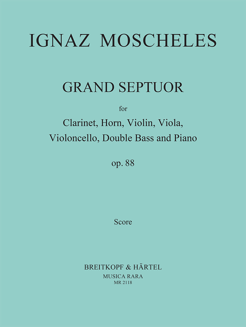 Vorderes Coverbild Grand Septuor op. 88