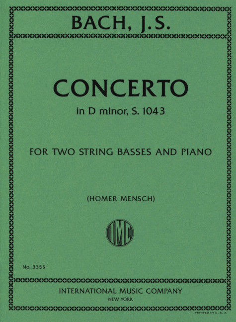 Vorderes Coverbild Concerto in D minor BWV 1043 