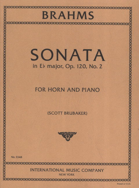 Vorderes Coverbild Sonata in Eb major Op. 120/2 