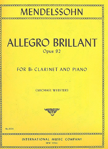 Vorderes Coverbild Allegro Brillant op. 92 