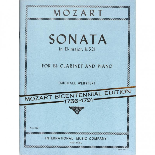 Vorderes Coverbild Sonata In Eb Major KV521 